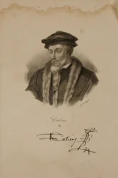 Porträt von John Calvin (1509-64)